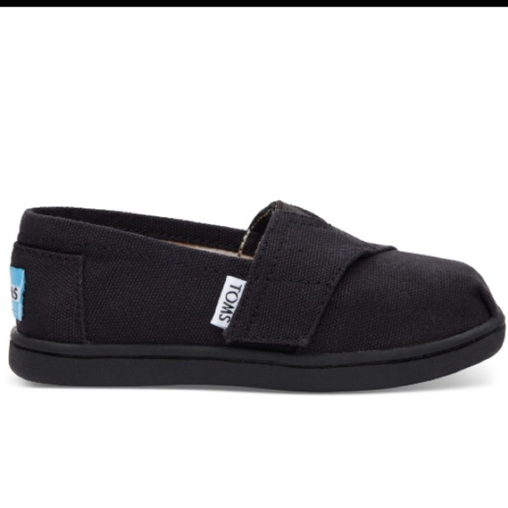 Toms Black Canvas for Toddlers